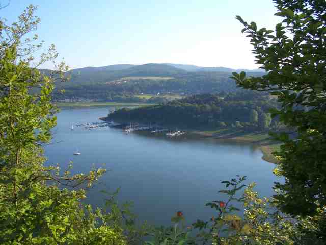 Der Edersee bei Bringhausen, am Rande des Nationalparks Kellerwald Edersee